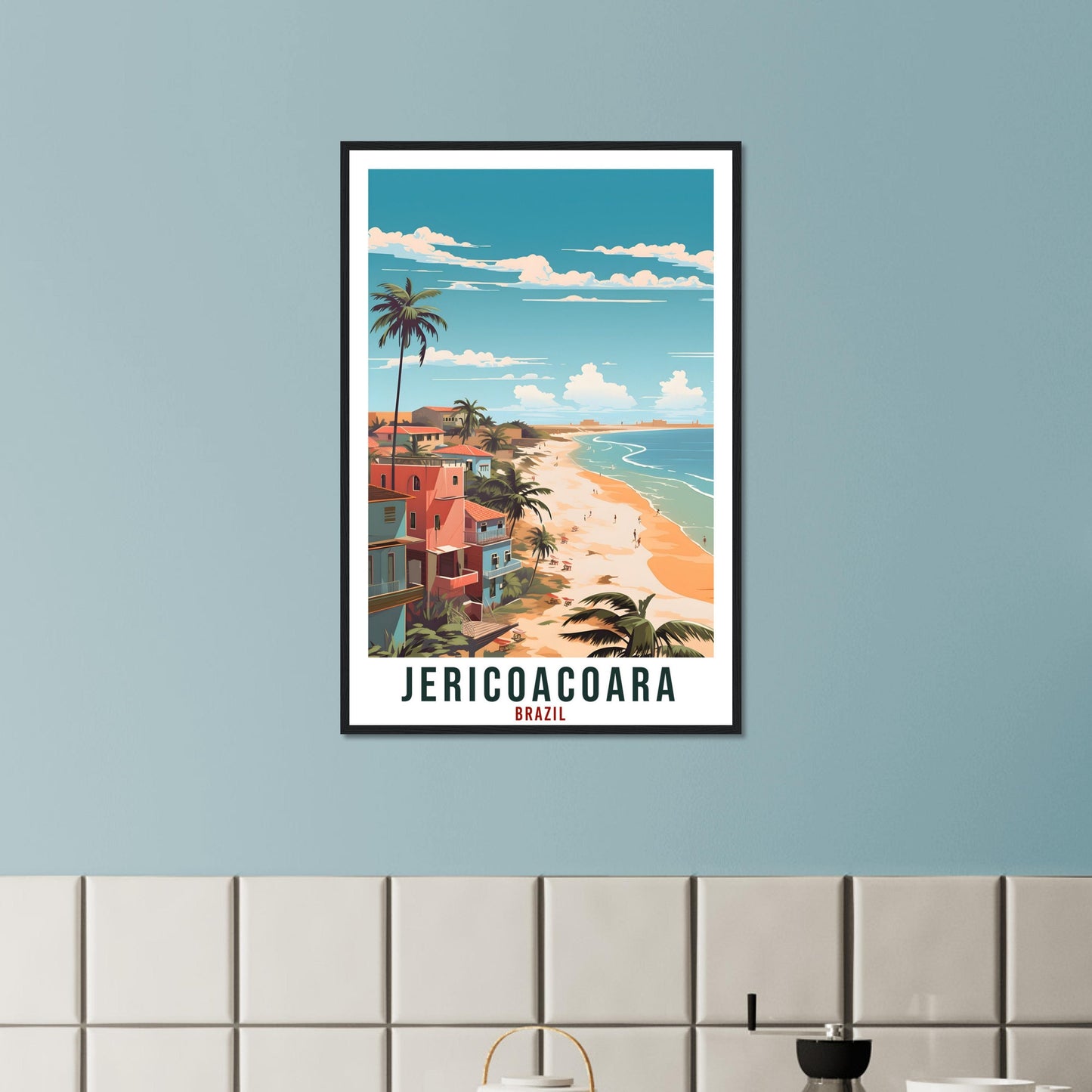 Jericoacoara Travel Print Wall Art Jericoacoara Brazil Wall Hanging Artwork Brazil Art Gift Jericoacoara Travel Poster Brazil Art Lover Gift