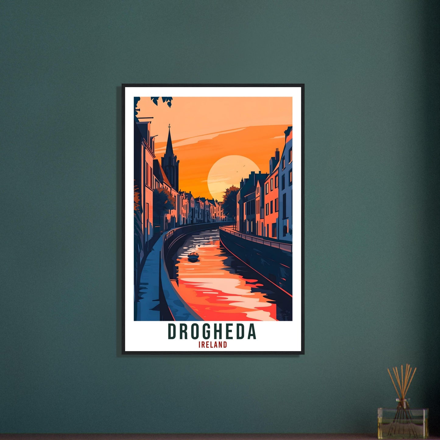 Drogheda Travel Print Ireland Home Decor Drogheda Wall Art Gift Wall Hanging Art Lover Drogheda Irish Artwork Travel Poster Ireland Travel