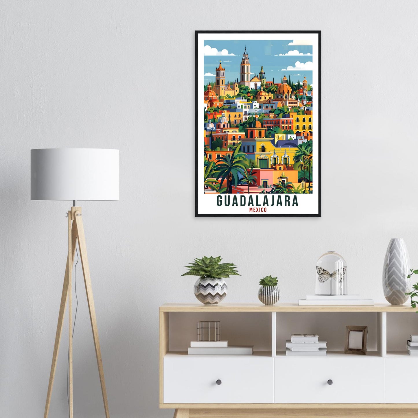 Guadalajara Mexico Travel Print Mexico Wall Art Wall Hanging Home Décor Guadalajara Gift Mexico Artwork Gift South America Travel Poster