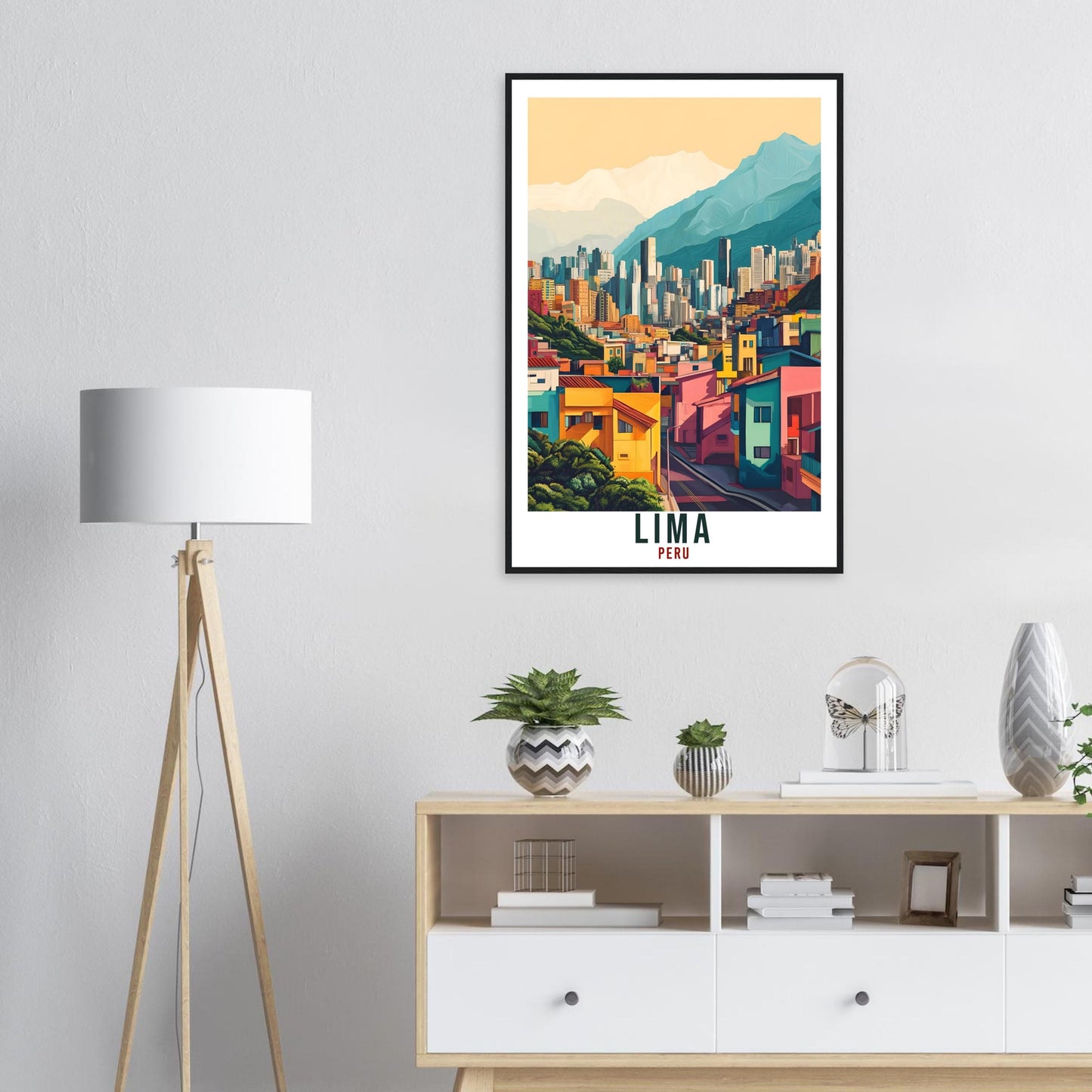 Lima Travel Print Peru Home Decor Lima Wall Art Gift Wall Hanging Art Lover Lima Cityscape Art Peruvian Artwork Travel Poster Travel Art