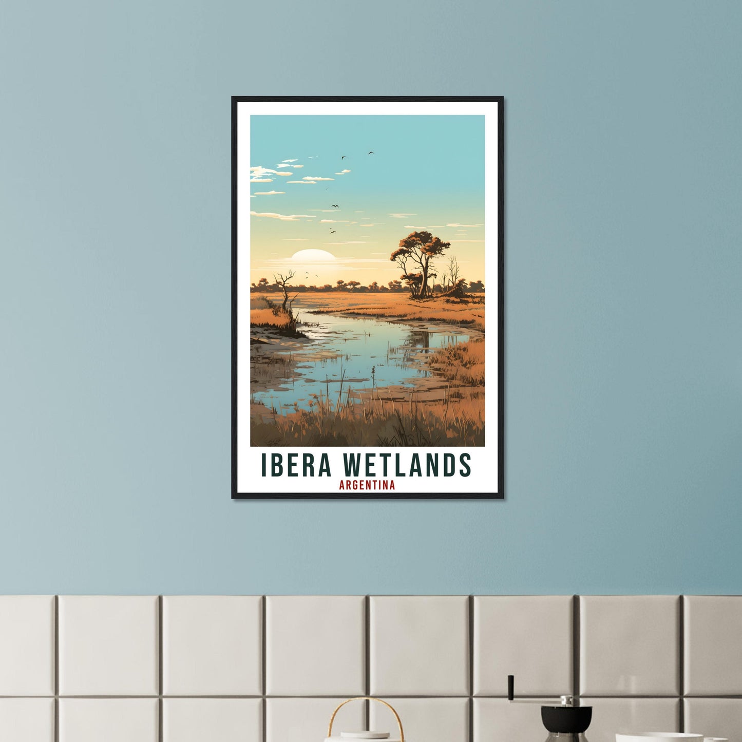 Ibera Wetlands Travel Print Wall Art Ibera Argentina Landscape Artwork Ibera Art Gift Ibera Wetland Travel Poster Argentinian Art Lover Gift
