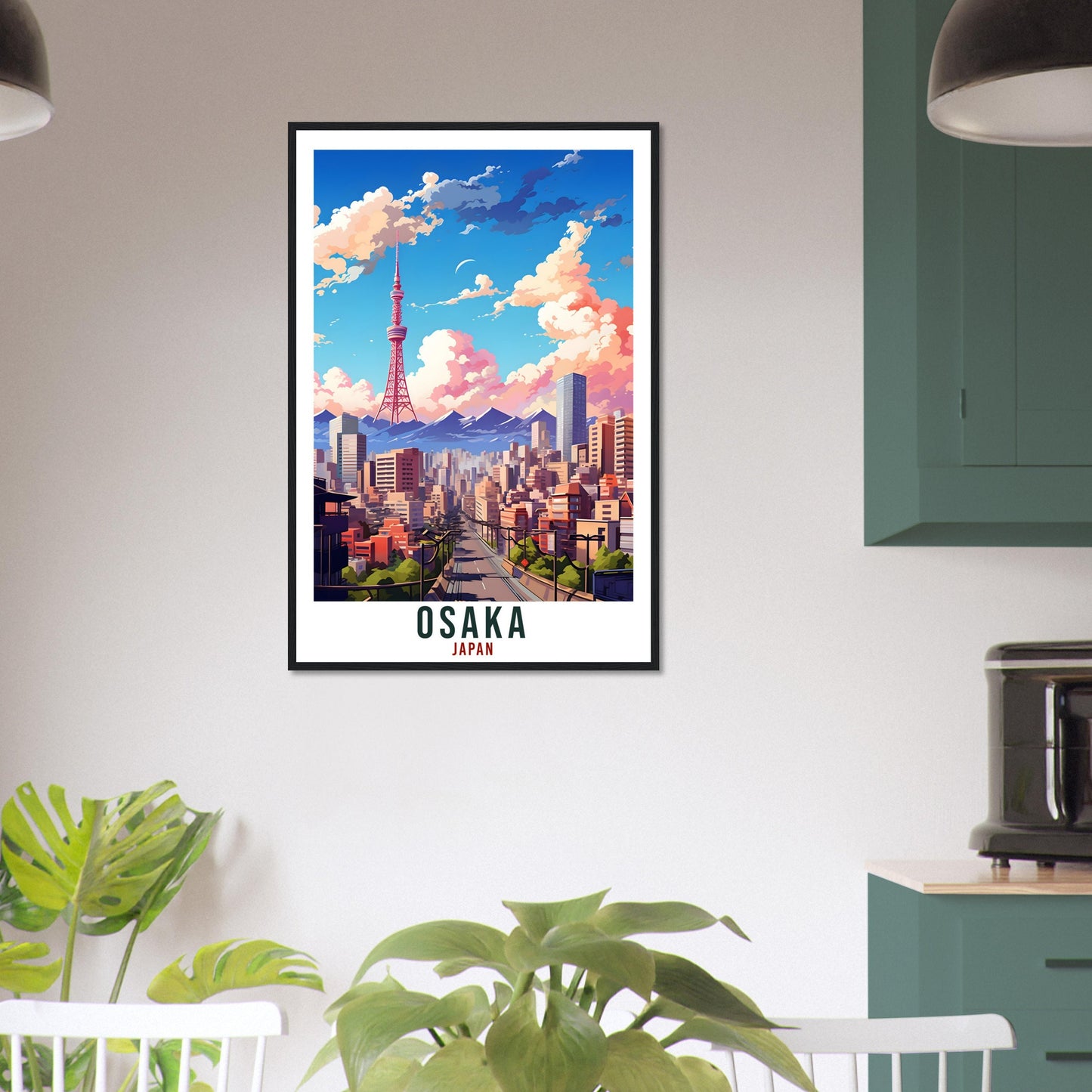 Osaka Japan Travel Print Home Decoration Osaka Wall Art Gift Wall Hanging Art Lover Japanese Artwork Japan Osaka Travel Poster City Print