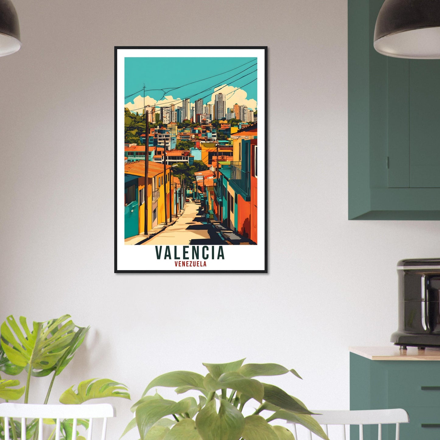 Valencia Travel Print Venezuela Decor Valencia Wall Art Gift Wall Hanging Art Lover Valencia Venezuelan Artwork Travel Poster Travel Art