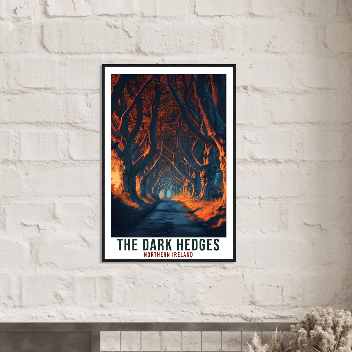 The Dark Hedges Travel Print Northern Ireland Coast Home Decoration Wall Art Gift Wall Hanging Art Lover Irish Artwork Ireland Travel Poster