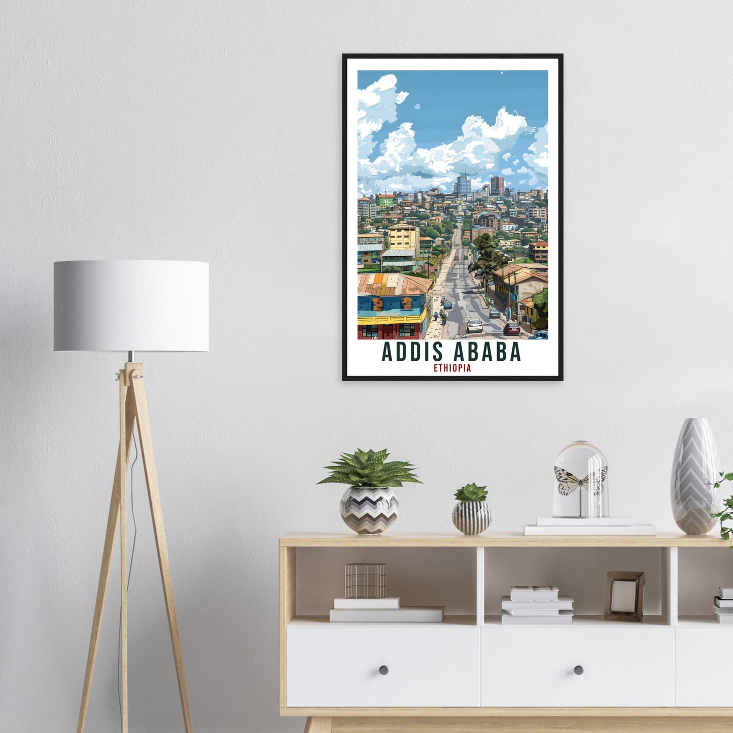 Addis Ababa Ethiopia Travel Print Wall Art Wall Hanging Home Décor Addis Ababa Gift Art Lovers Ethiopia Artwork Gift Print African Poster