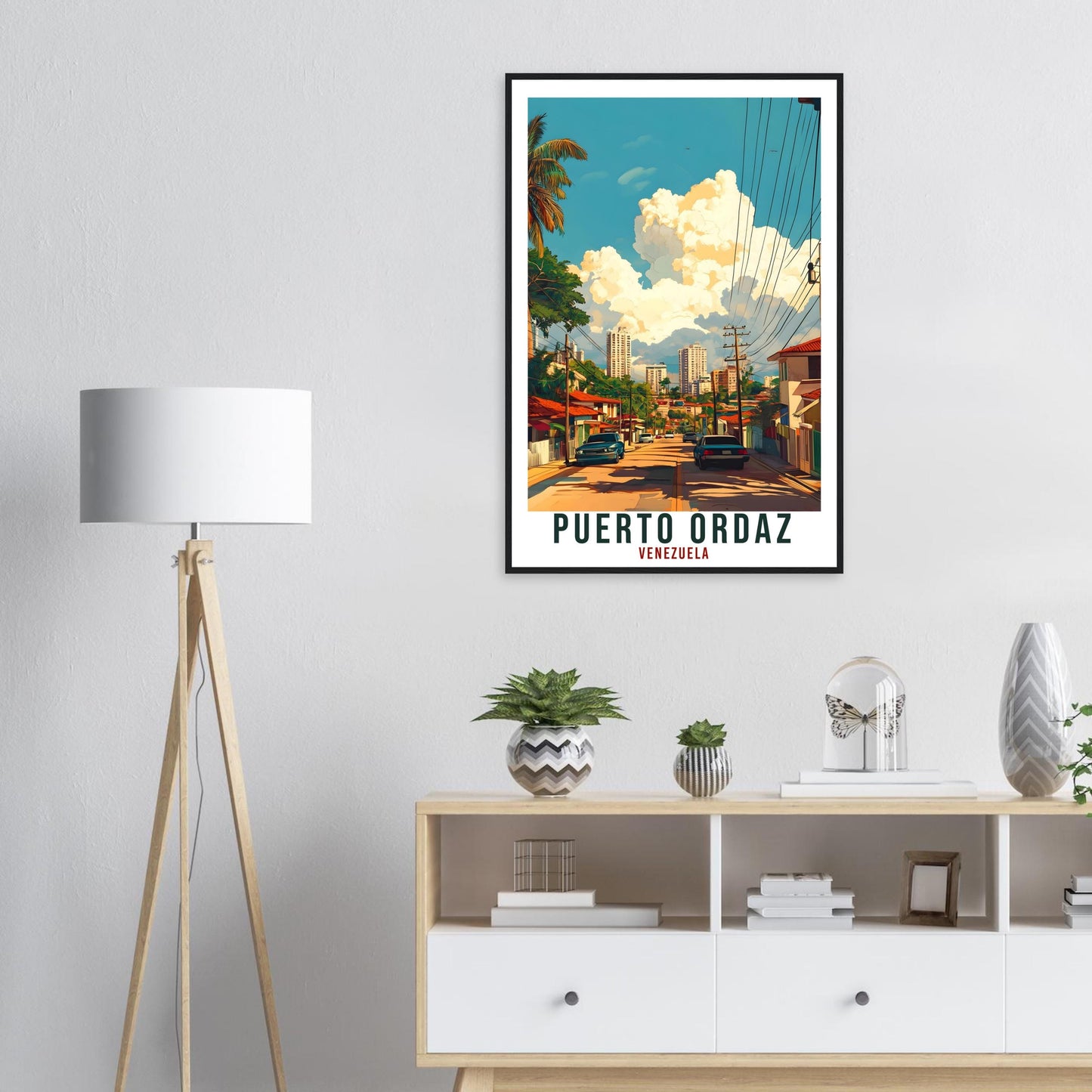 Puerto Ordaz Travel Print Venezuela Home Decor Puerto Ordaz Wall Art Gift Wall Hanging Art Lover Venezuelan Artwork Travel Poster Travel Art