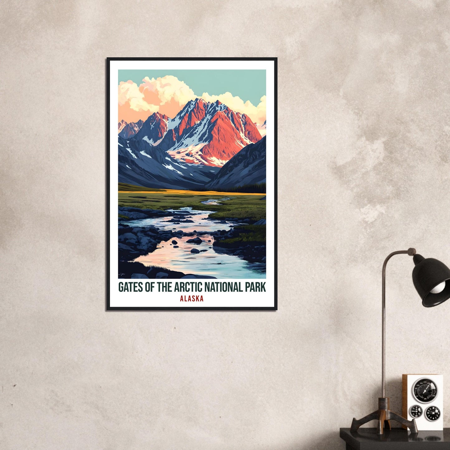 Gates Of The Arctic National Park Alaska USA Travel Print Wall Art Wall Hanging Home Décor Alaska Gift Travel Art USA Artwork Travel Poster