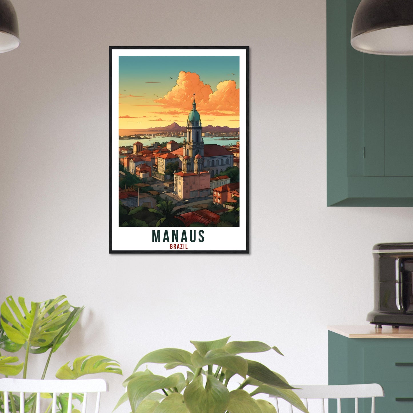 Manaus Travel Print Wall Art Manaus Brazil Wall Hanging Artwork Manaus Art Gifts Manaus Travel Poster Brazil Home Decor Art Lovers Gift