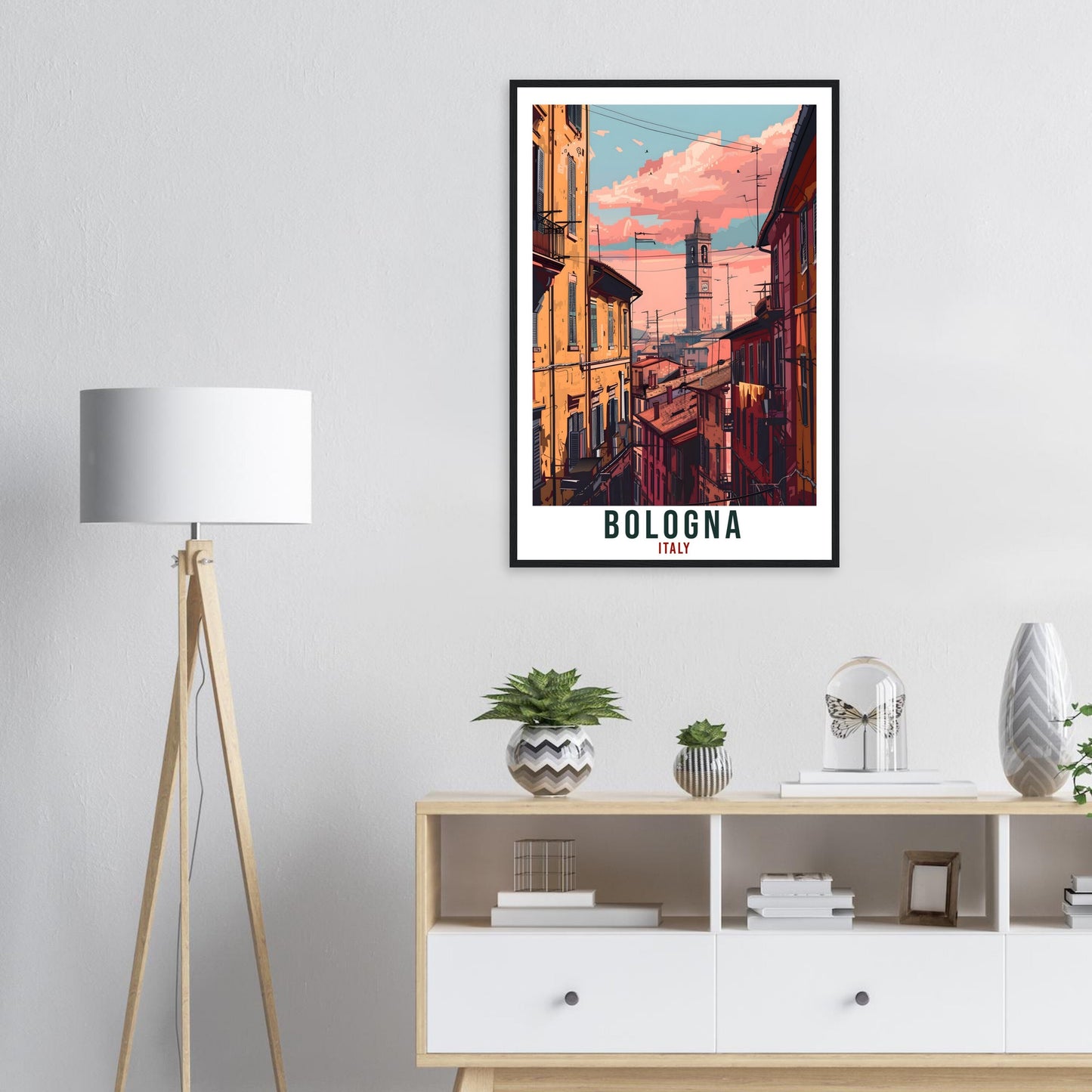 Bologna Travel Print Italy Wall Art Wall Hanging Home Living Décor Bologna Gift Art Lovers Gift Italy Artwork Gift Italian Travel Poster