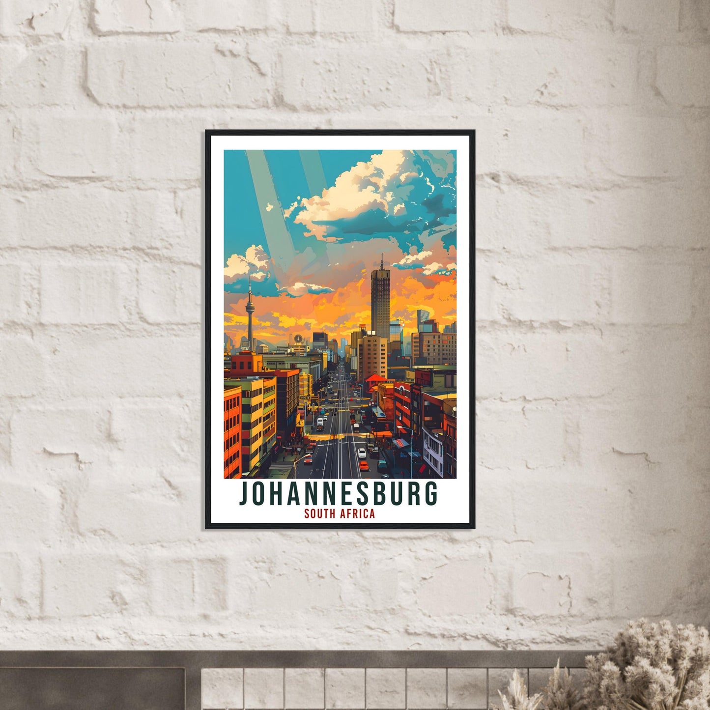 Johannesburg South Africa Travel Print Wall Art Wall Hanging Home Décor Johannesburg Gift Art Lovers Artwork Gift Print South African Poster