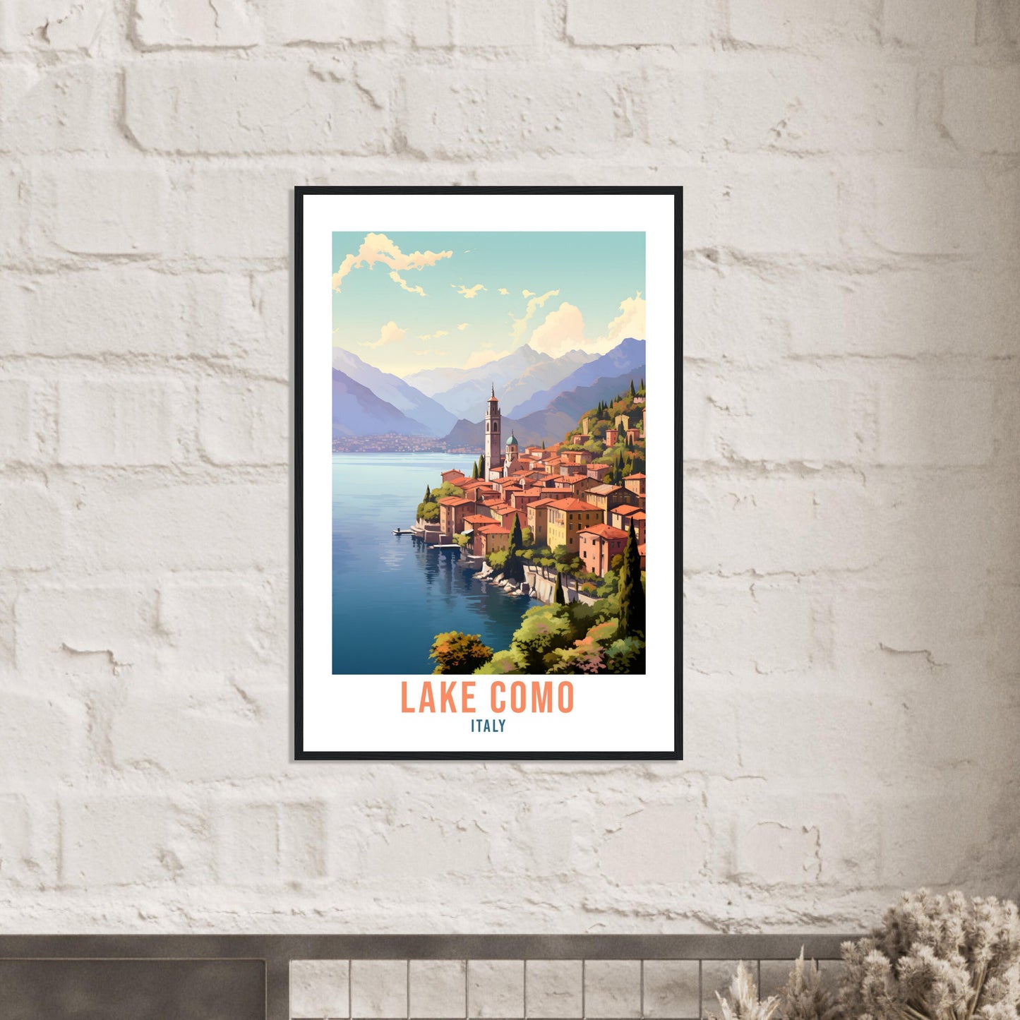 Lake Como Italy Travel Print Wall Art Como Wall Hanging Home Décor Como Gift Art Lovers Italy Art Lover Gift Print Lake Como Italy Print
