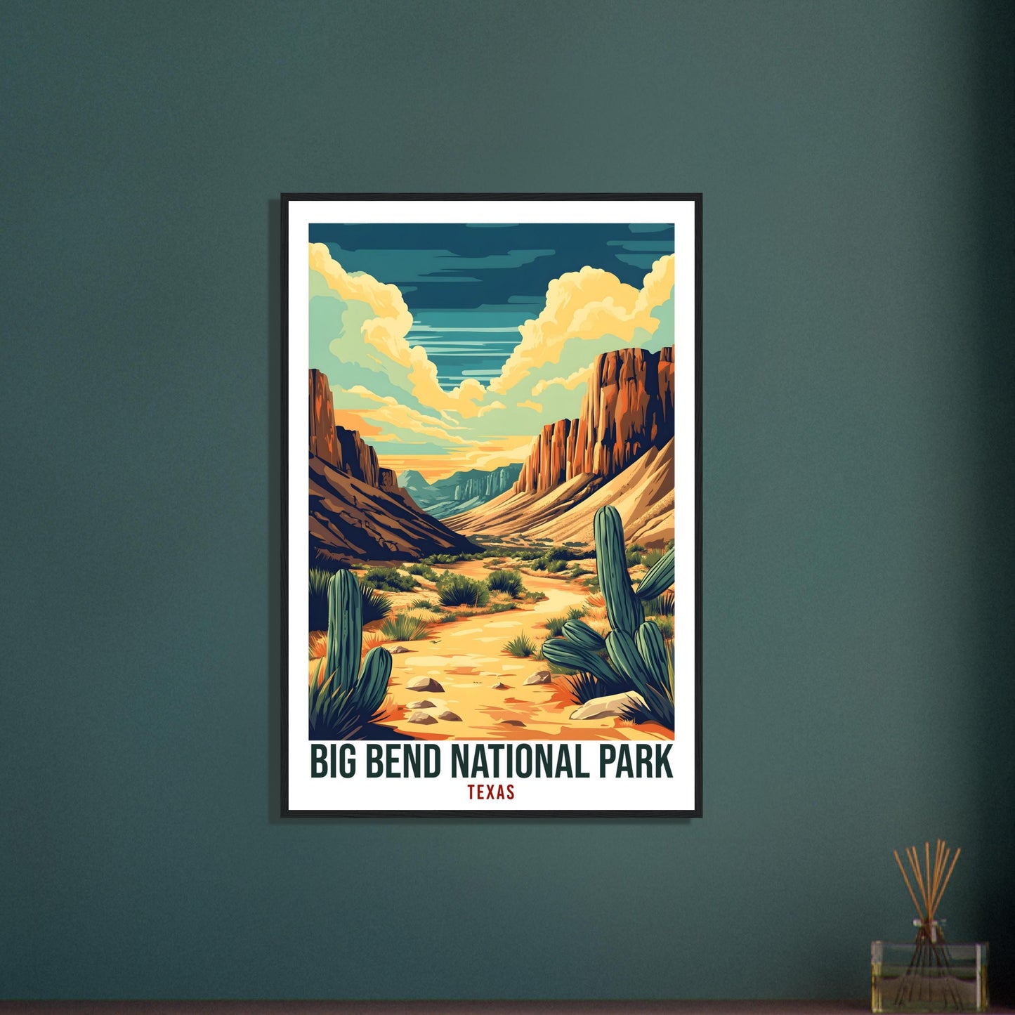 Big Bend National Park Texas USA Travel Print Wall Art Wall Hanging Home Décor Big Bend Park Gift Travel Art USA Artwork Travel Poster