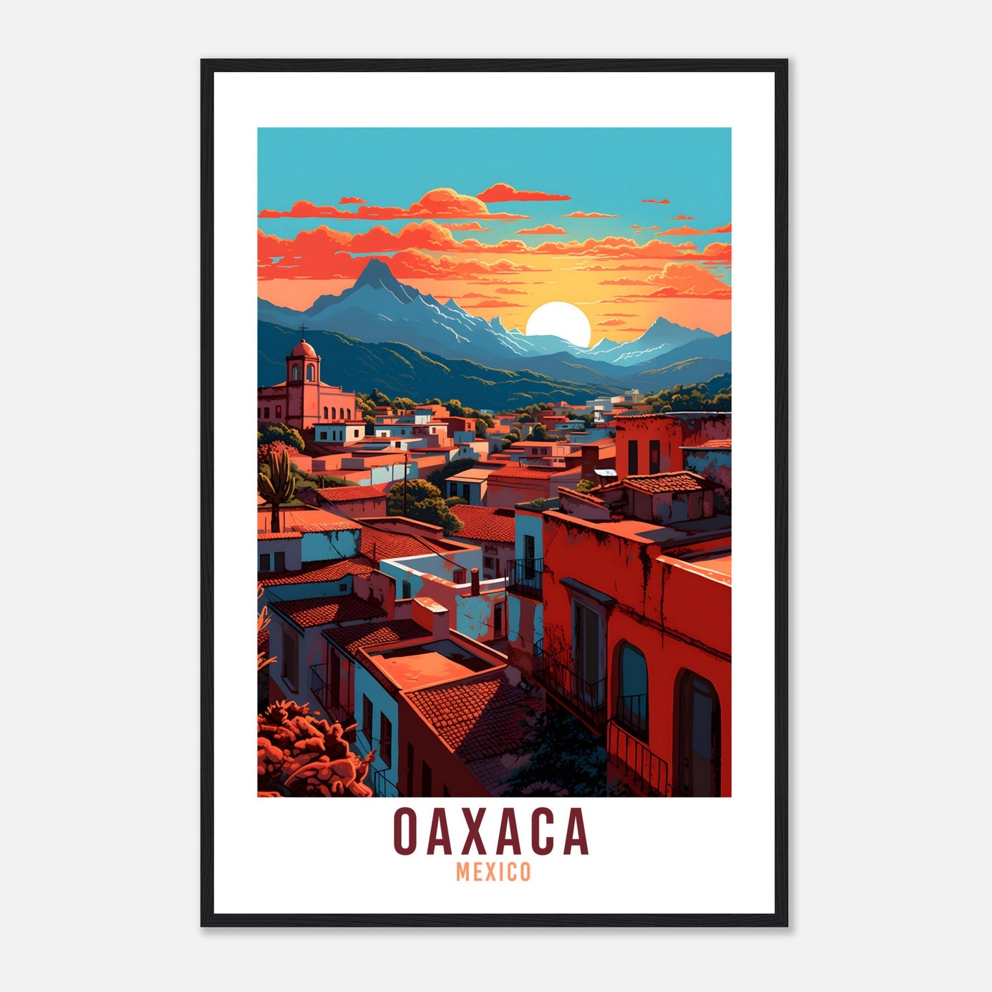 Oaxaca Travel Print Wall Art Oaxaca Mexico Wall Hanging Home Décor Oaxaca Gift Art Lovers Mexico Art Lover Gift Print Oaxaca Mexico Print