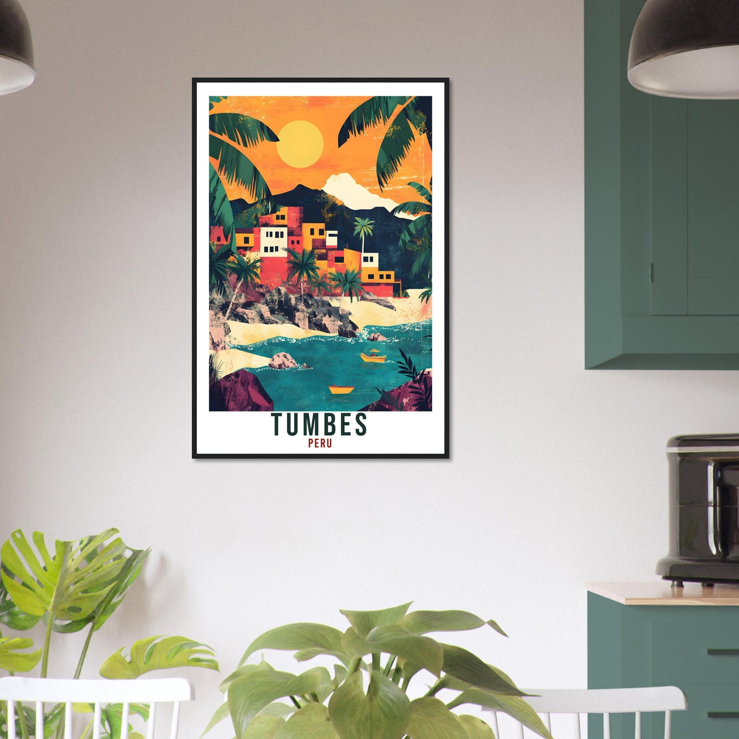 Tumbes Travel Print Peru Home Decor Tumbes Wall Art Gift Wall Hanging Art Lover Tumbes Peruvian Artwork Travel Poster Travel Art Gift Peru
