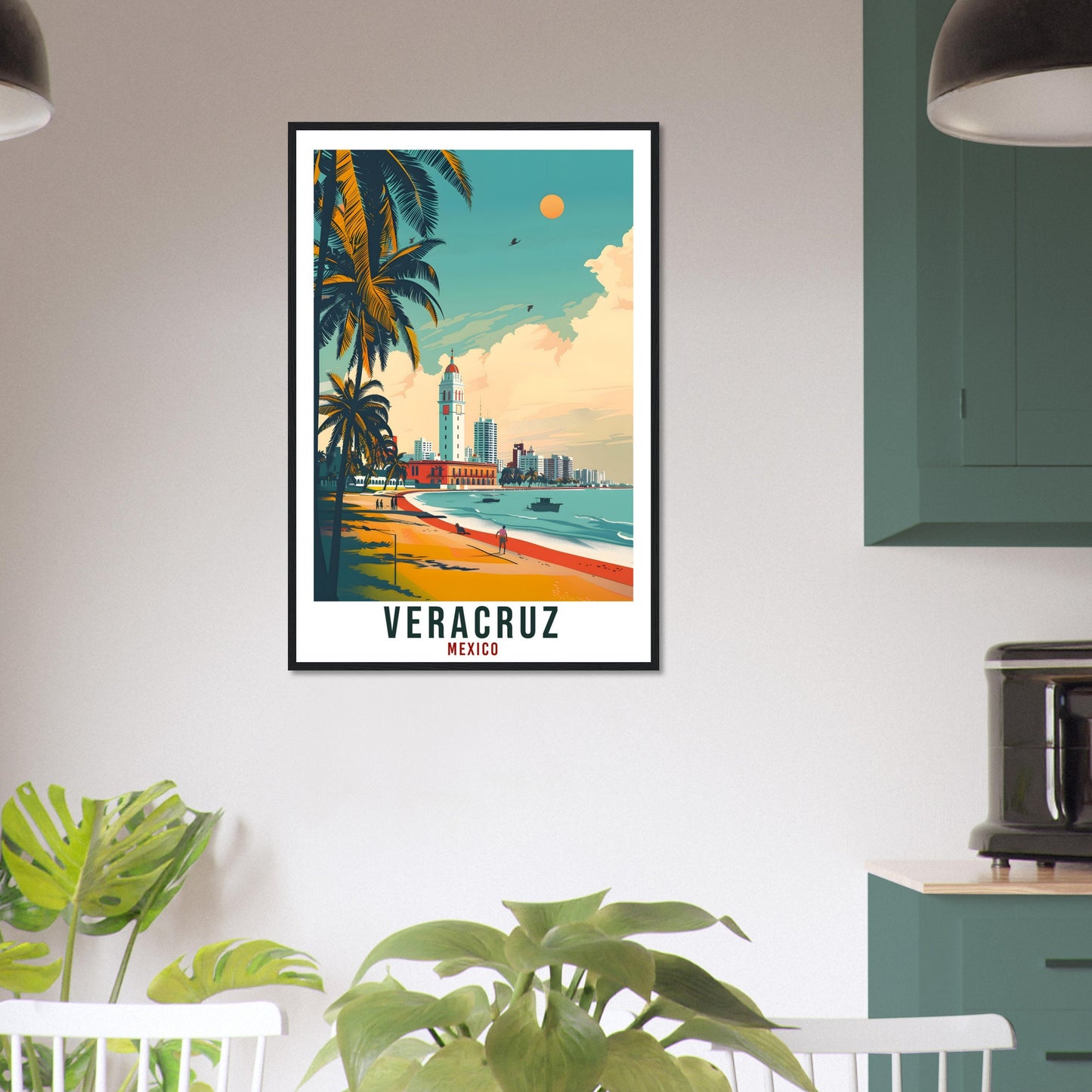 Veracruz Mexico Travel Print Mexico Wall Art Wall Hanging Home Décor Veracruz Gift Mexico Landmark Artwork Travel Art Mexican Travel Poster