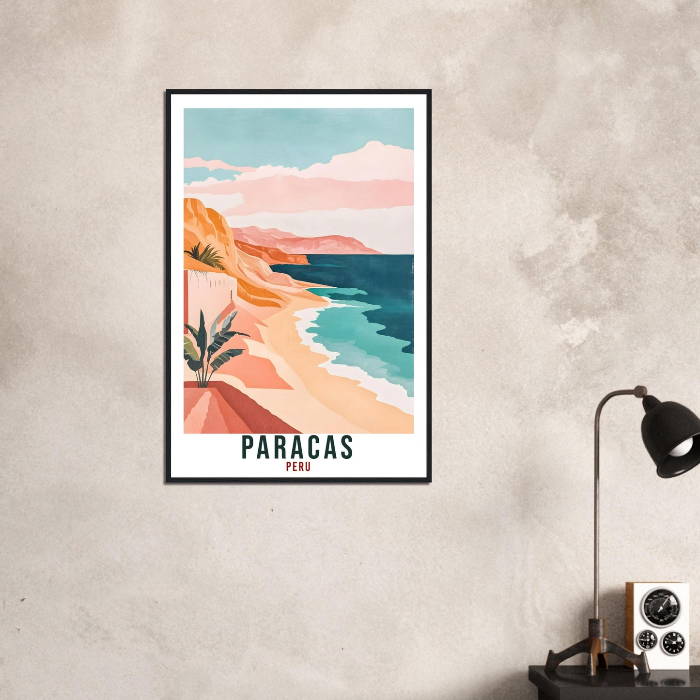 Paracas Travel Print Peru Home Decor Paracas Wall Art Gift Wall Hanging Art Lover Paracas Peruvian Artwork Travel Poster Paracas Travel Art