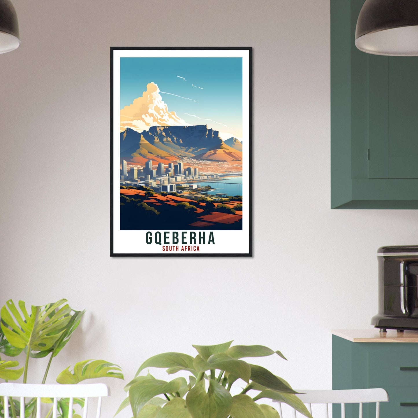 Gqeberha South Africa Travel Print Wall Art Hanging Home Décor Gqeberha Gift Art Lovers Artwork Gift Print South African Landmark Poster