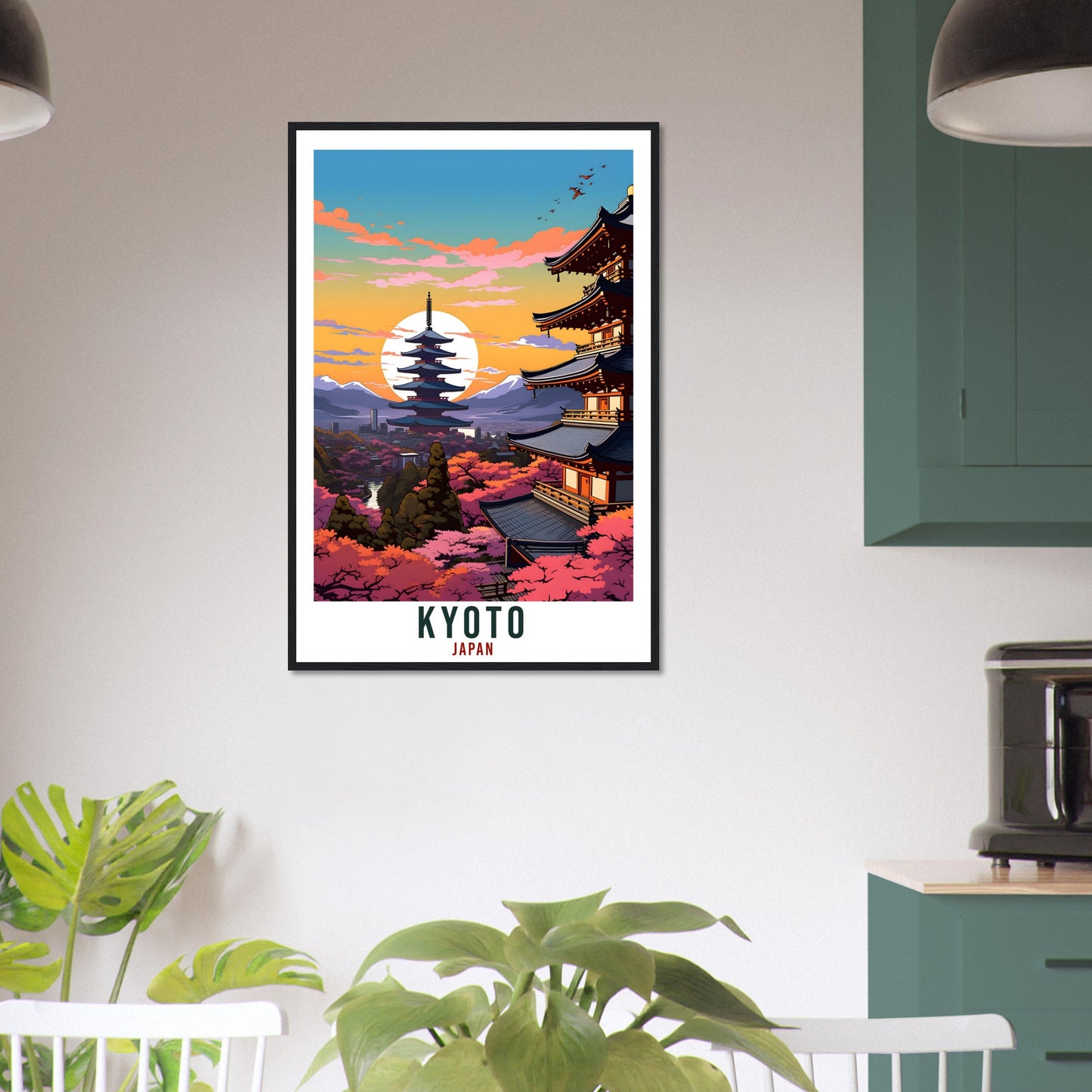 Kyoto Travel Print Japan Home Decoration Wall Art Gift Wall Hanging Art Lover Japanese Artwork Japan Kyoto Travel Poster Cityscape Print