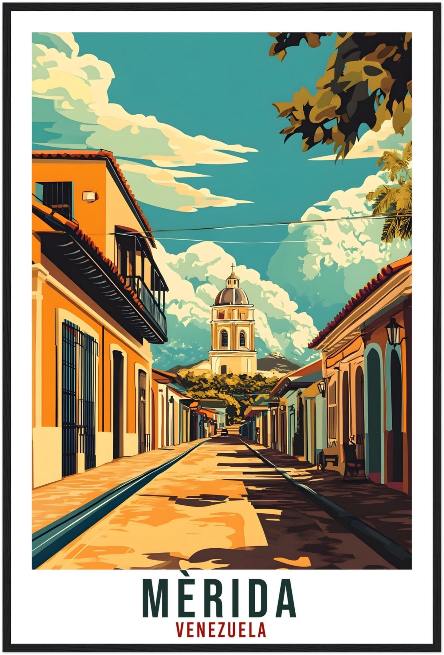 Merida Travel Print Venezuela Home Decor Merida Wall Art Gift Wall Hanging Art Lover Merida Venezuelan Artwork Travel Poster Travel Art