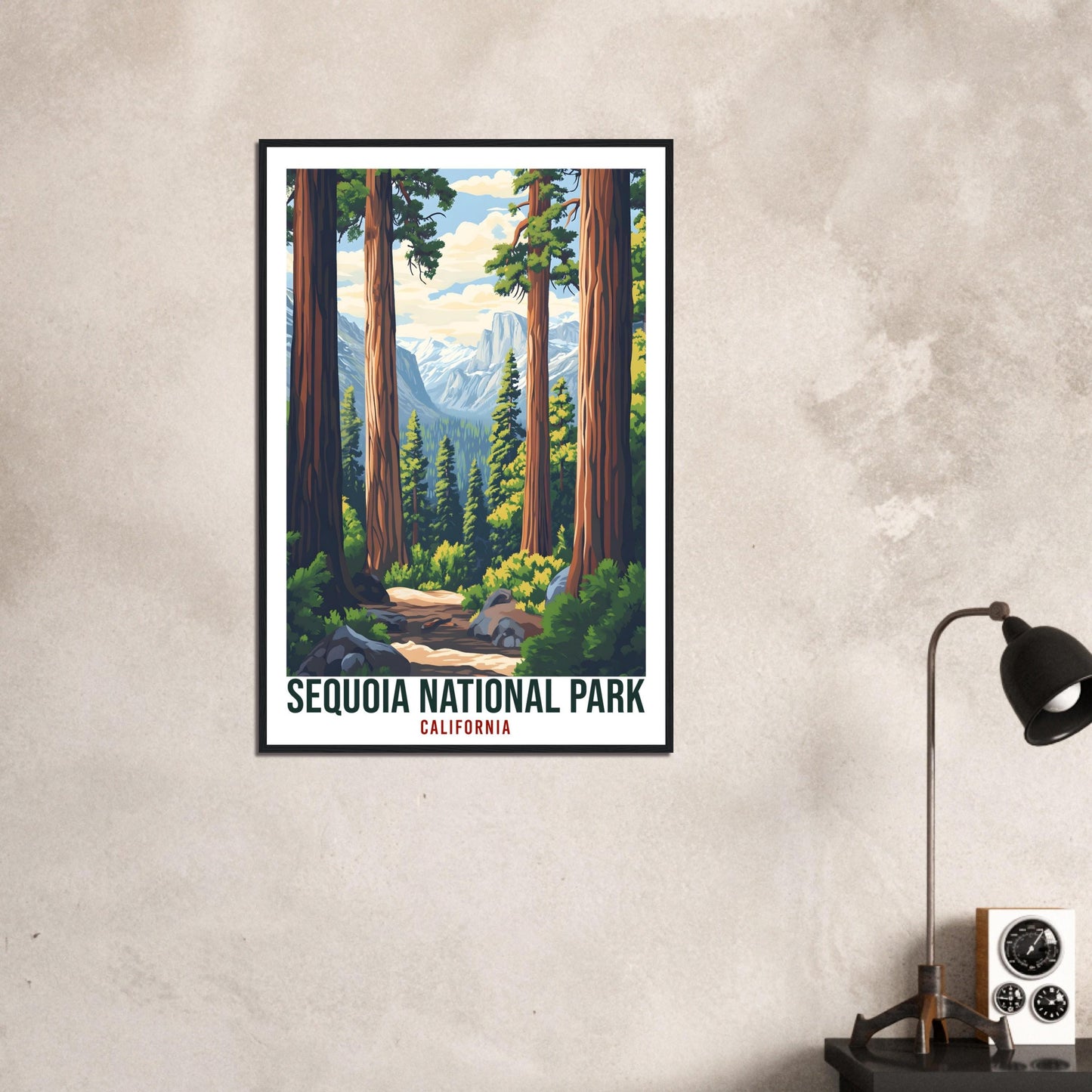 Sequoia National Park California USA Travel Print Wall Art Wall Hanging Home Décor Sequoia Park Gift Travel Art USA Artwork Travel Poster