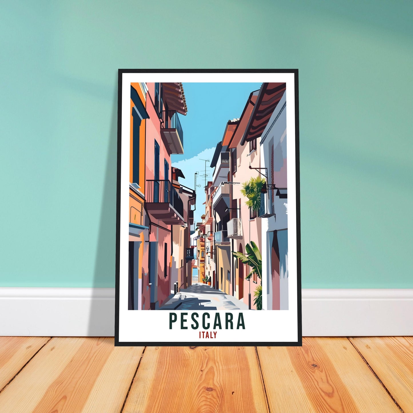 Pescara Travel Print Italy Wall Art Wall Hanging Home Living Décor Pescara Gift Art Lovers Gift Italy Artwork Gift Italian Travel Poster