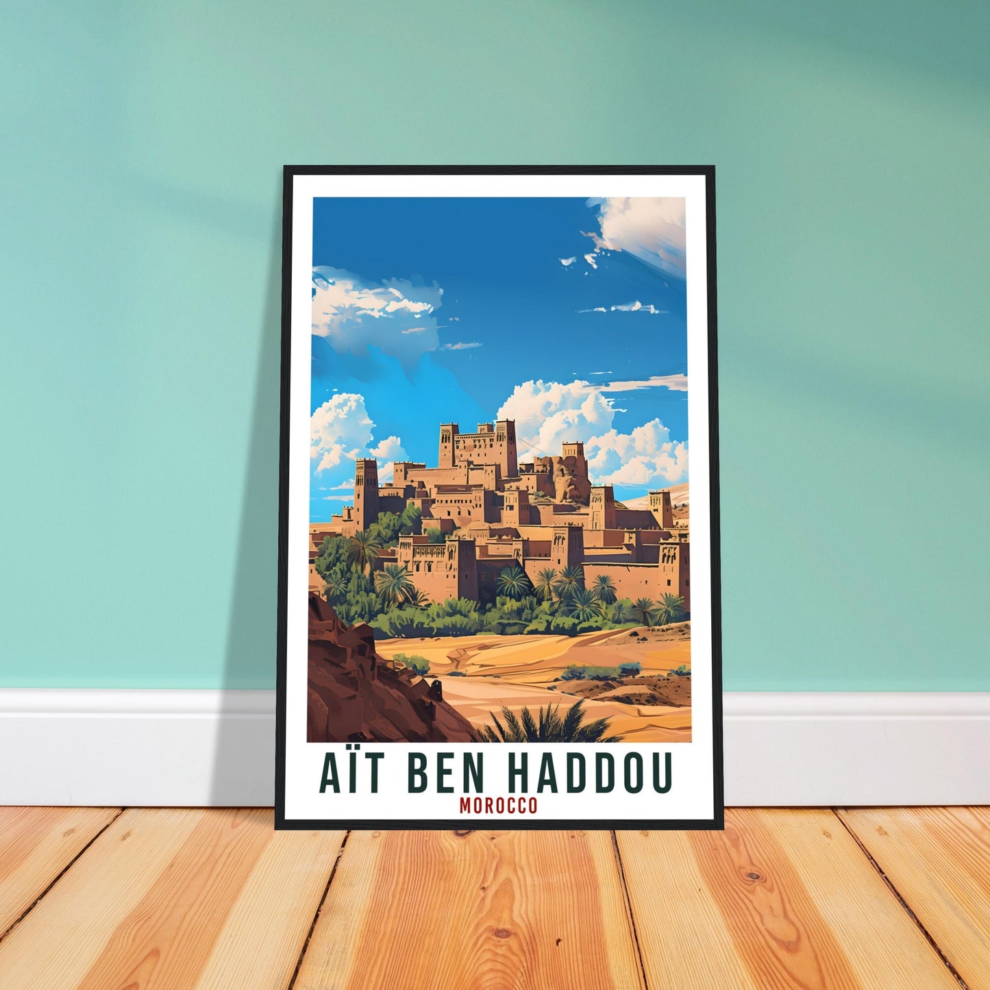 Ait Ben Haddou Morocco Travel Print Wall Art Wall Hanging Home Décor Ait Ben Haddou Gift Art Lovers Morocco Artwork Gift Print Africa Poster