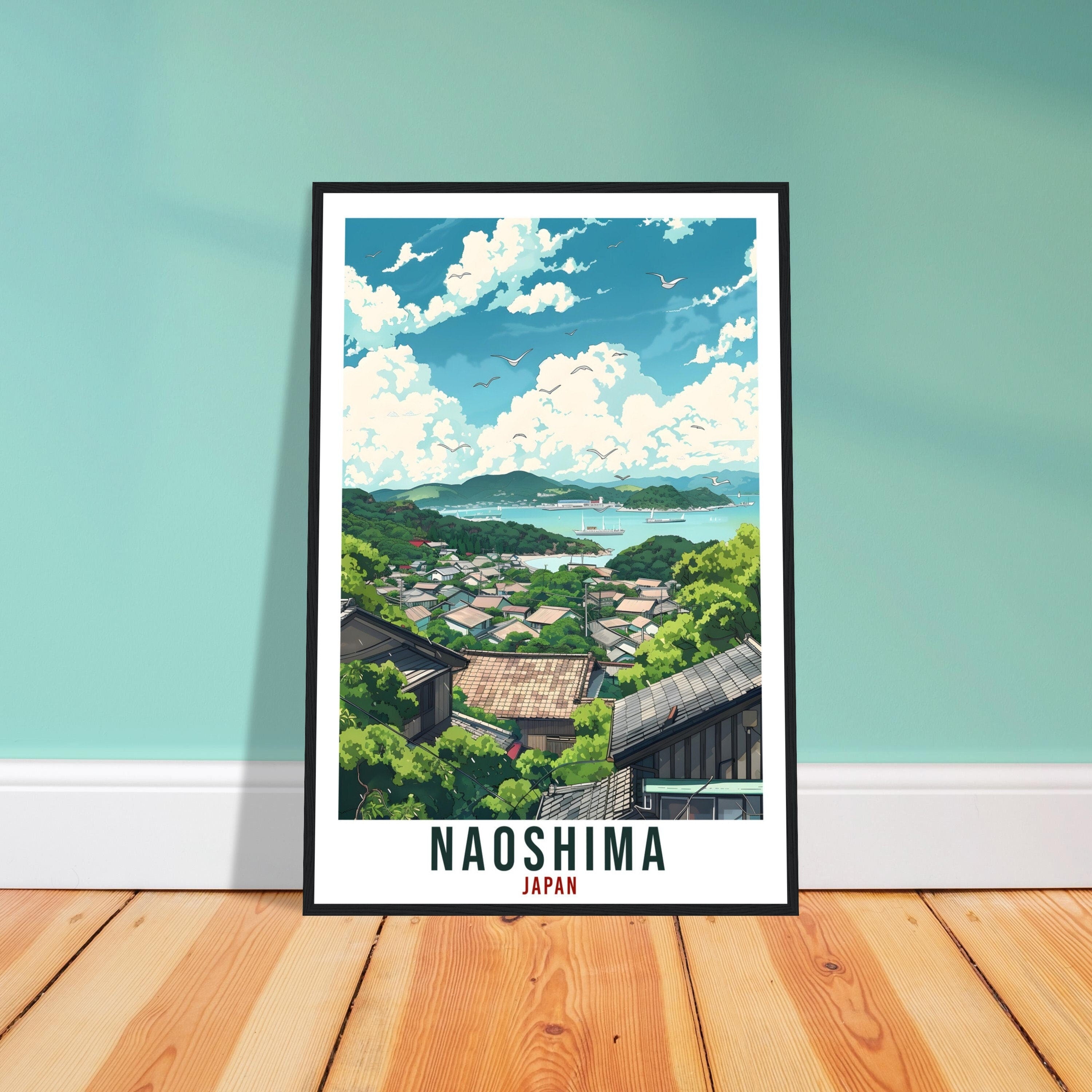 Naoshima Travel Print Japan Home Decoration Wall Art Gift Wall Hanging Art Lover Japanese Artwork Japan Naoshima Travel Poster Decor Print