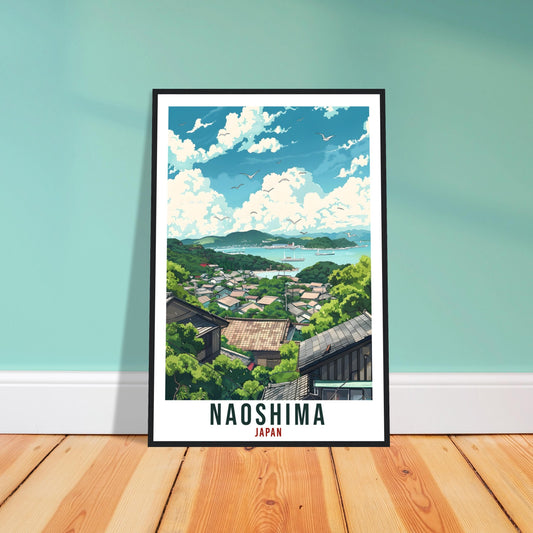 Naoshima Travel Print Japan Home Decoration Wall Art Gift Wall Hanging Art Lover Japanese Artwork Japan Naoshima Travel Poster Decor Print