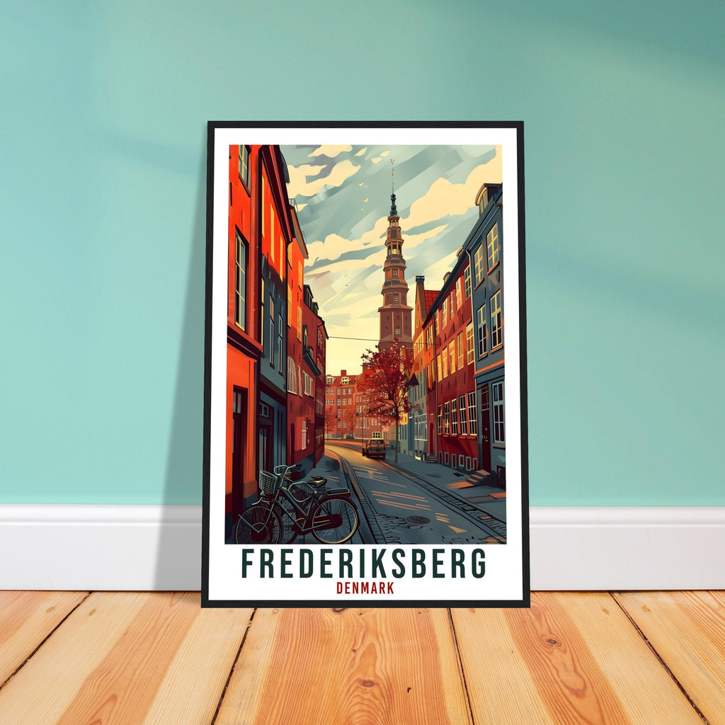 Frederiksberg Travel Print Denmark Wall Art Wall Hanging Décor Frederiksberg Gift Art Lovers Gift Denmark Artwork Gift Danish Travel Poster