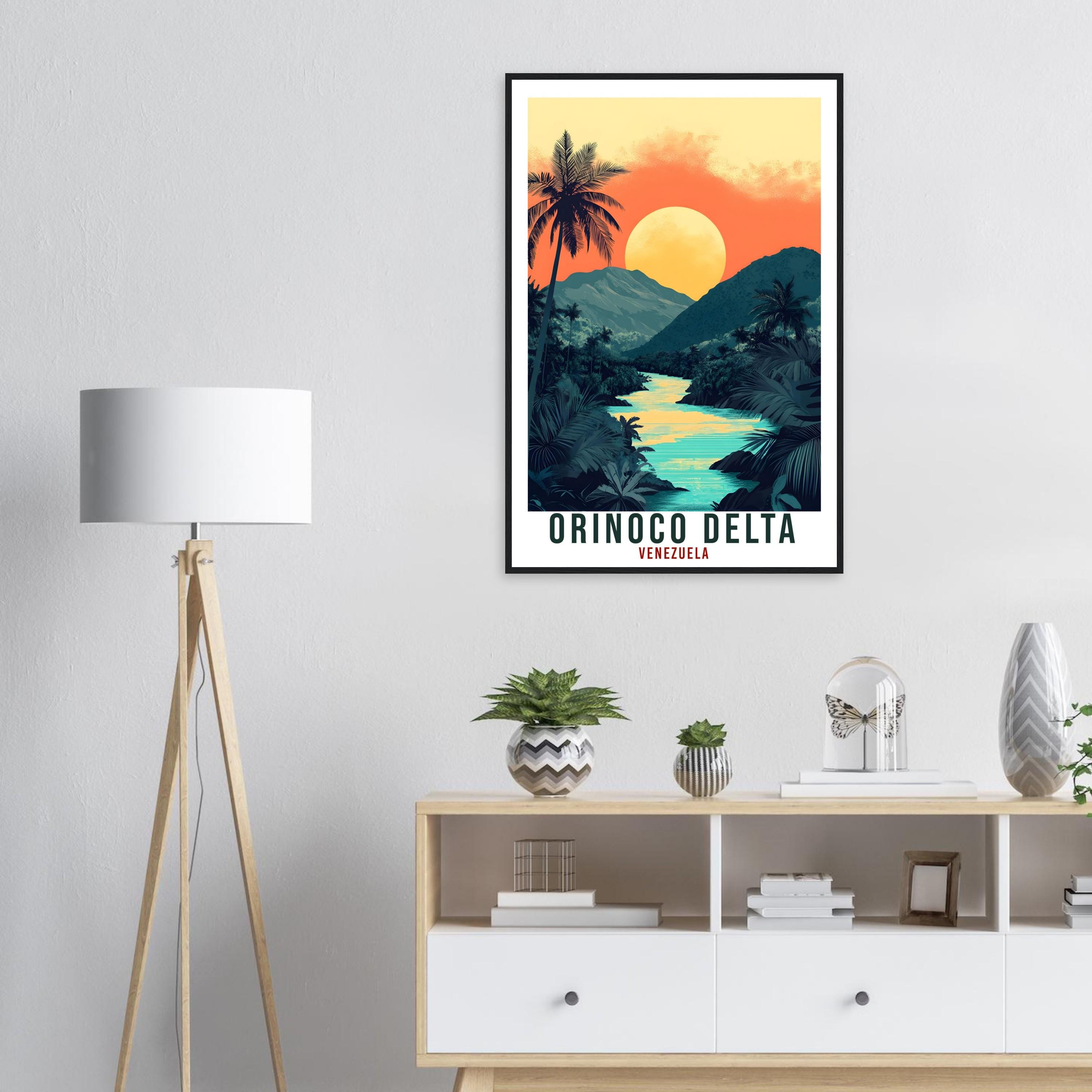 Orinoco Delta Travel Print Venezuela Decor Wall Art Gift Wall Hanging Art Lover Orinoco Delta Venezuelan Artwork Travel Poster Travel Art