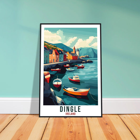 Dingle Travel Print Ireland Home Decor Dingle Wall Art Wall Hanging Art Lover Irish Artwork Travel Poster Dingle Ireland Travel Art Gift