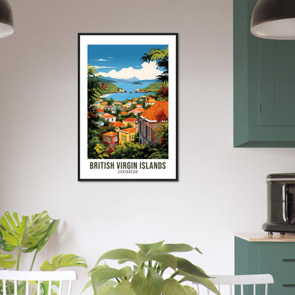 British Virgin Islands Travel Print Wall Art British Virgin Islands Wall Hanging Home Décor Caribbean Gift Travel Poster Caribbean Print