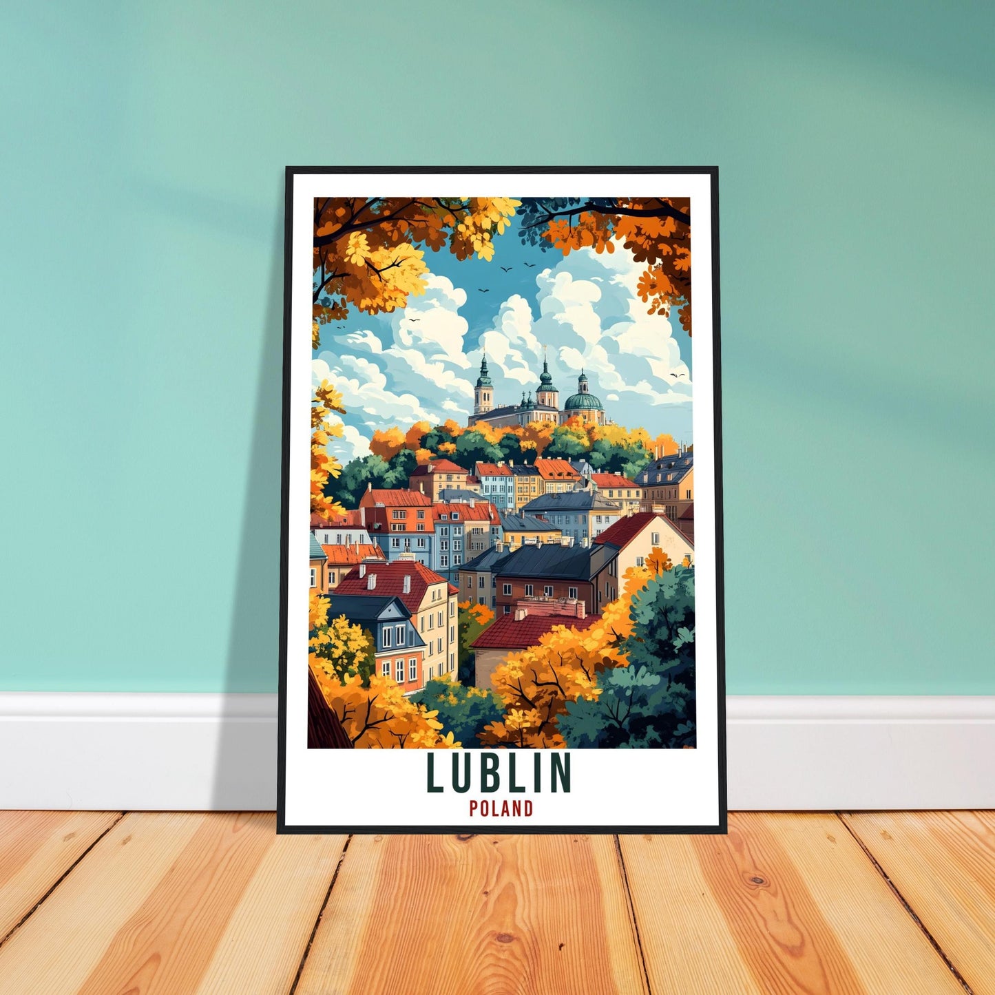 Lublin Travel Print Poland Home Decor Lublin Wall Art Gift Wall Hanging Art Lover Lublin Polish Artwork Travel Poster Poland Travel Art