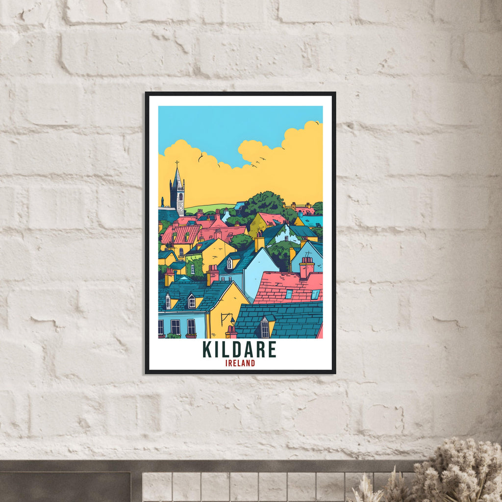 Kildare Travel Print Ireland Wall Art Wall Hanging Home Living Décor Kildare Gift Art Lovers Gift Irish Artwork Gift Ireland Travel Poster