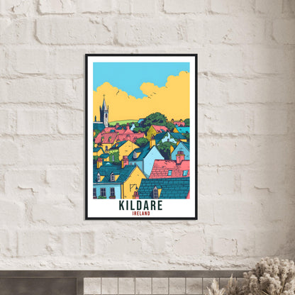 Kildare Travel Print Ireland Wall Art Wall Hanging Home Living Décor Kildare Gift Art Lovers Gift Irish Artwork Gift Ireland Travel Poster
