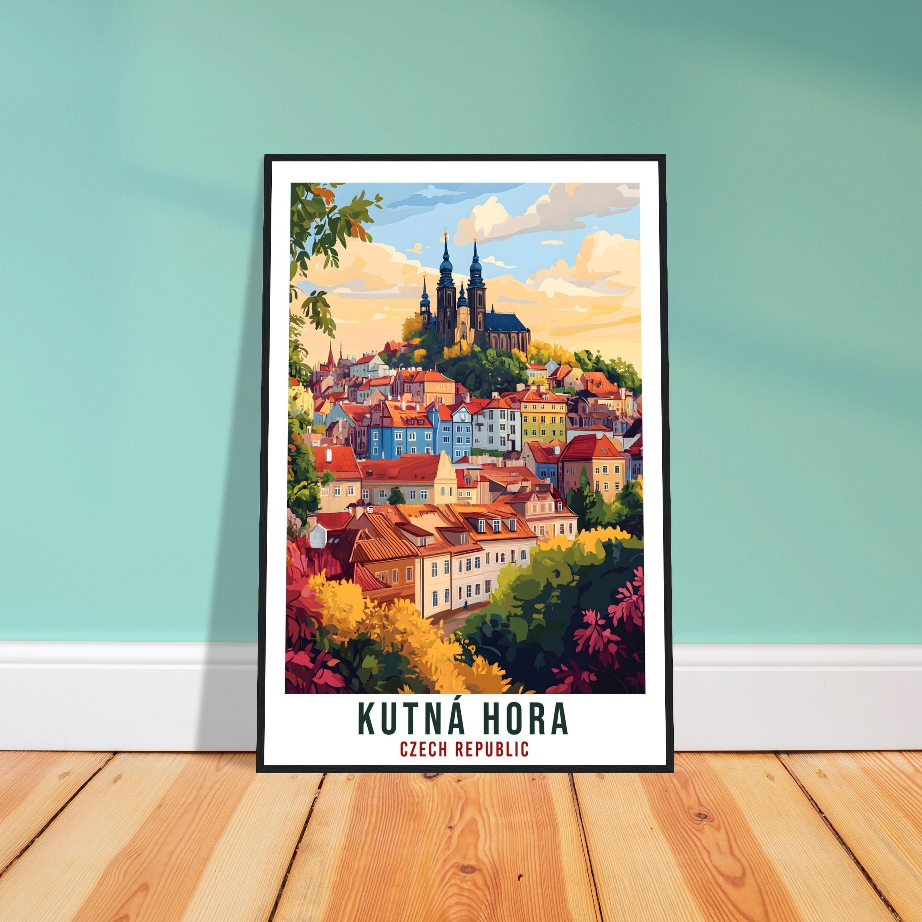 Kutná Hora Travel Print Czechia Home Decor Kutná Hora Wall Art Gift Wall Hanging Art Lover Kutná Hora Czech Republic Artwork Travel Poster