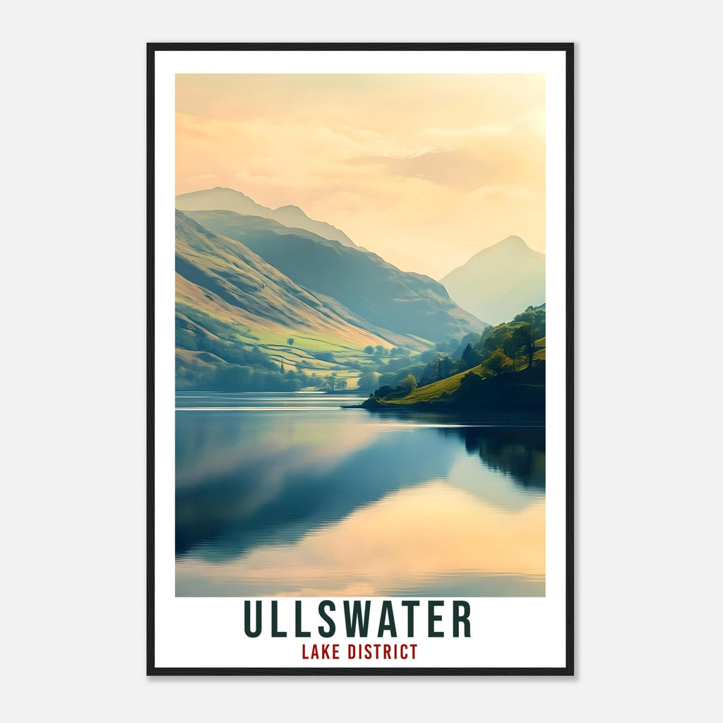 Ullswater Travel Print Lake District Home Decor Ullswater Wall Art Wall Hanging Art Lover Lake District Artwork Travel Poster Cumbria Travel