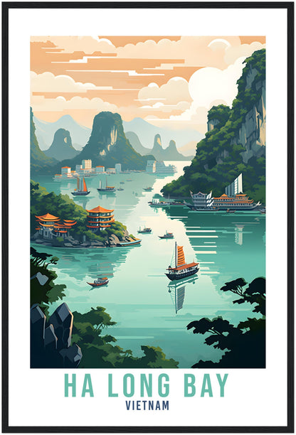 Ha Long Bay Travel Print Wall Art Ha Long Bay Wall Hanging Thailand Gift Holiday Print Art Print Ha Long Bay Travel Poster Ha Long Bay Print