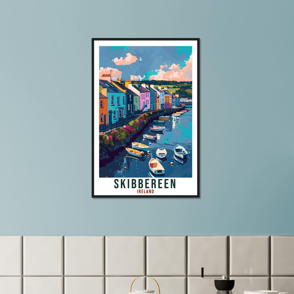 Skibbereen Travel Print Ireland Wall Art Wall Hanging Home Living Décor Skibbereen Gift Art Lovers Irish Artwork Gift Ireland Travel Poster