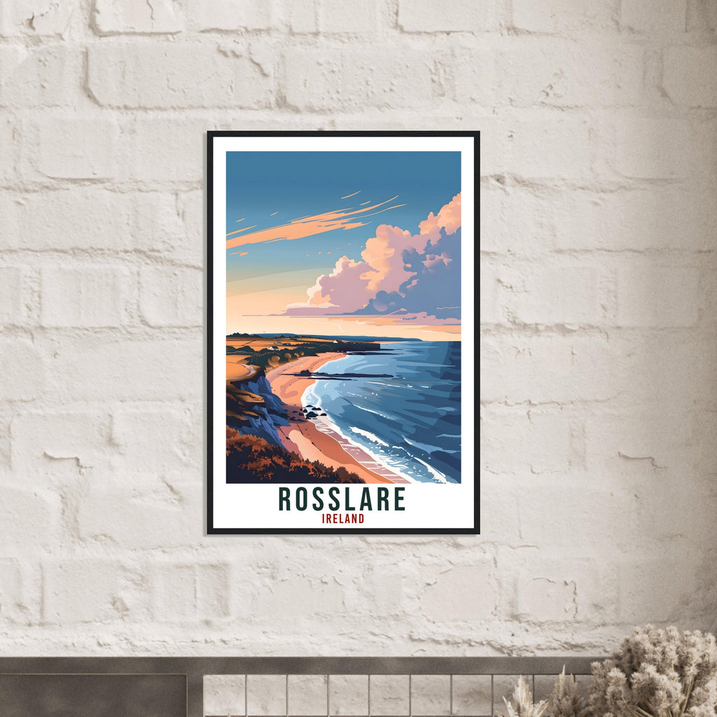Rosslare Travel Print Ireland Wall Art Wall Hanging Home Living Décor Rosslare Gift Art Lovers Gift Irish Artwork Gift Ireland Travel Poster