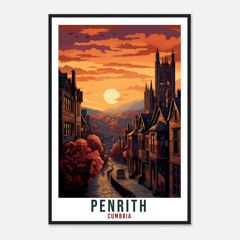 Penrith Travel Print English Wall Art Home Decor Wall Hanging Travel Art Gift Penrith Travel Poster Cumbria Artwork Art Lover Gift Penrith