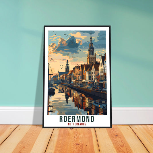 Roermond Travel Print Holland Wall Art Wall Hanging Home Décor Roermond Gift Art Print Gift Dutch Artwork Gift The Netherlands Travel Poster