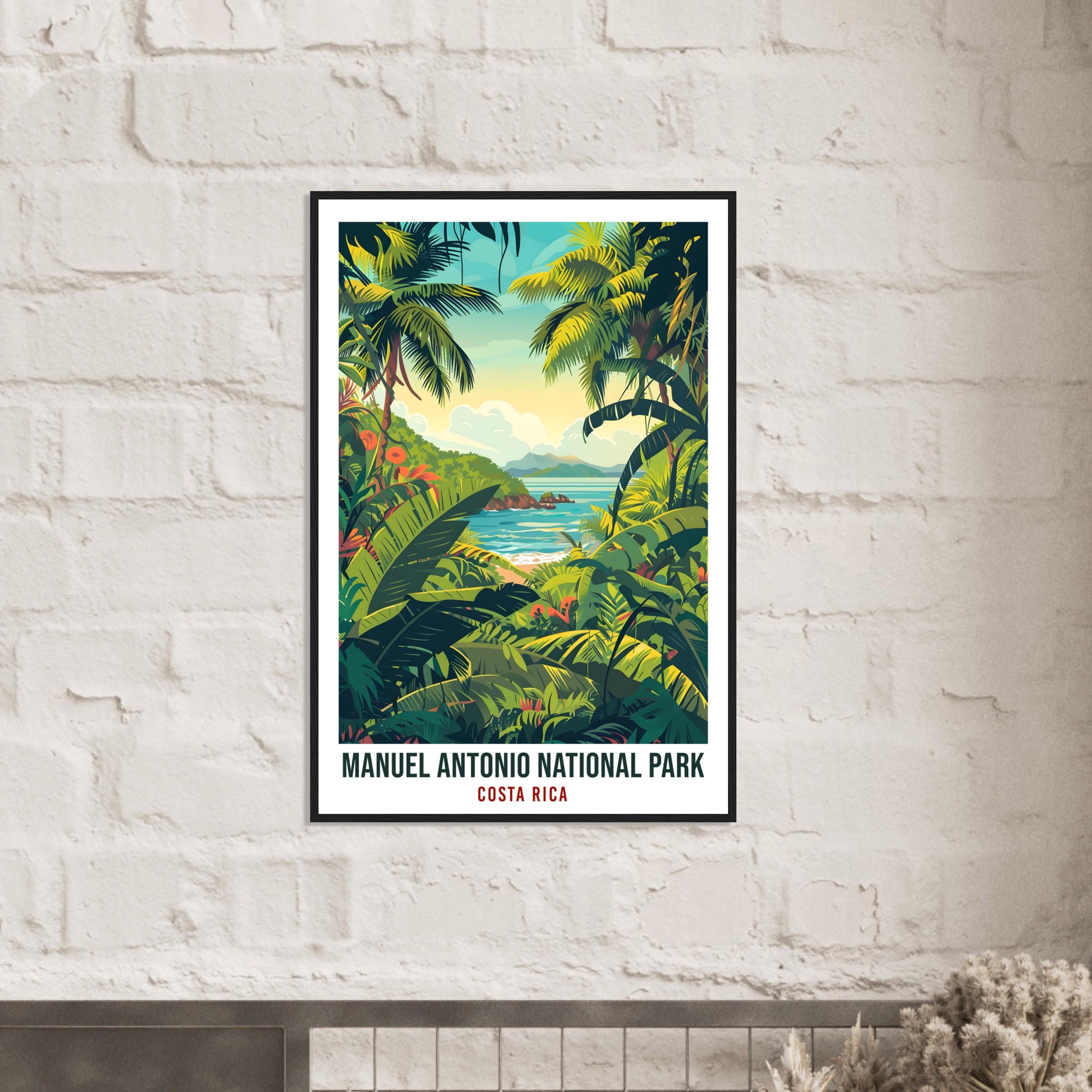 Manuel Antonio National Park Costa Rica Travel Print Wall Art Wall Hanging Manuel Antonio Park Artwork Travel Costa Rica City Travel Poster