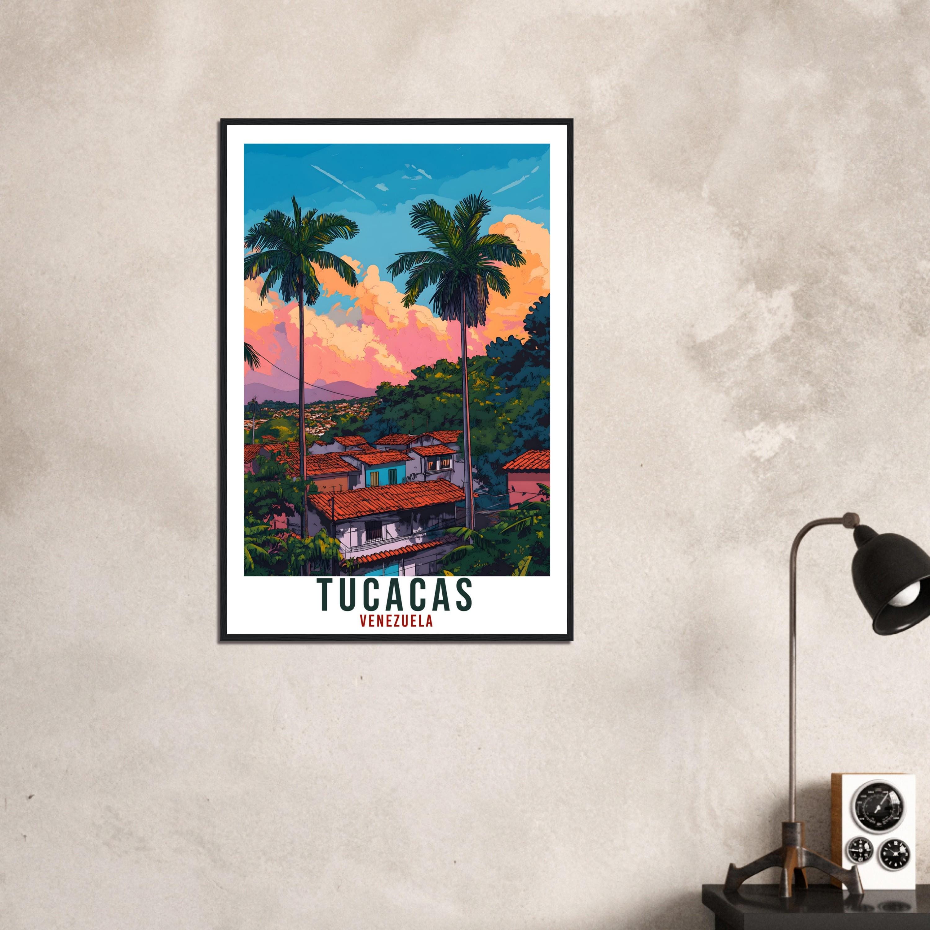 Tucacas Travel Print Venezuela Home Decoration Tucacas Wall Art Gift Wall Hanging Art Lover Venezuelan Artwork Travel Poster