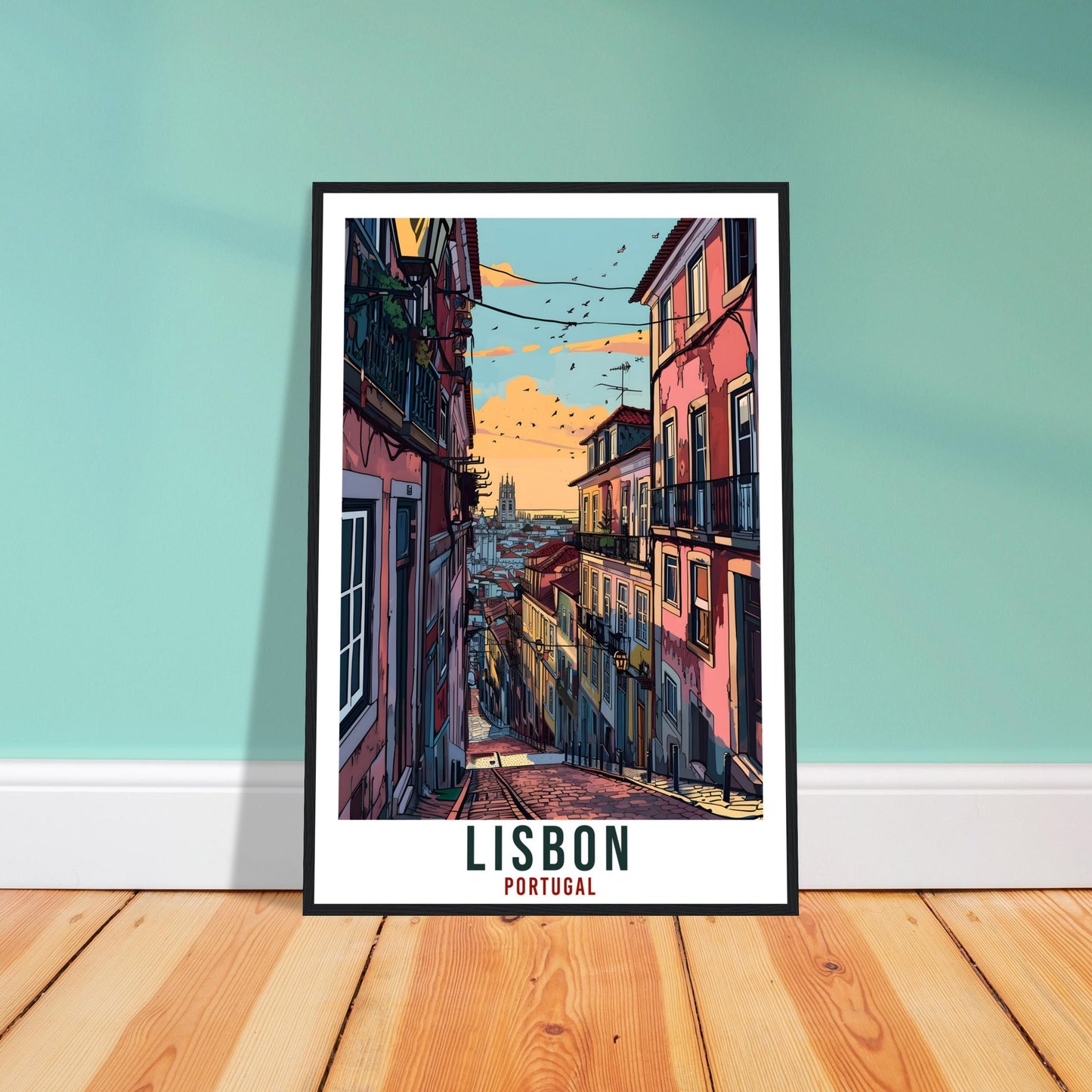 Lisbon Travel Print Wall Art Lisbon Portugal Wall Hanging Artwork Lisbon Art Gifts LisbonTravel Poster Portugal Home Decor Art Lovers Gift