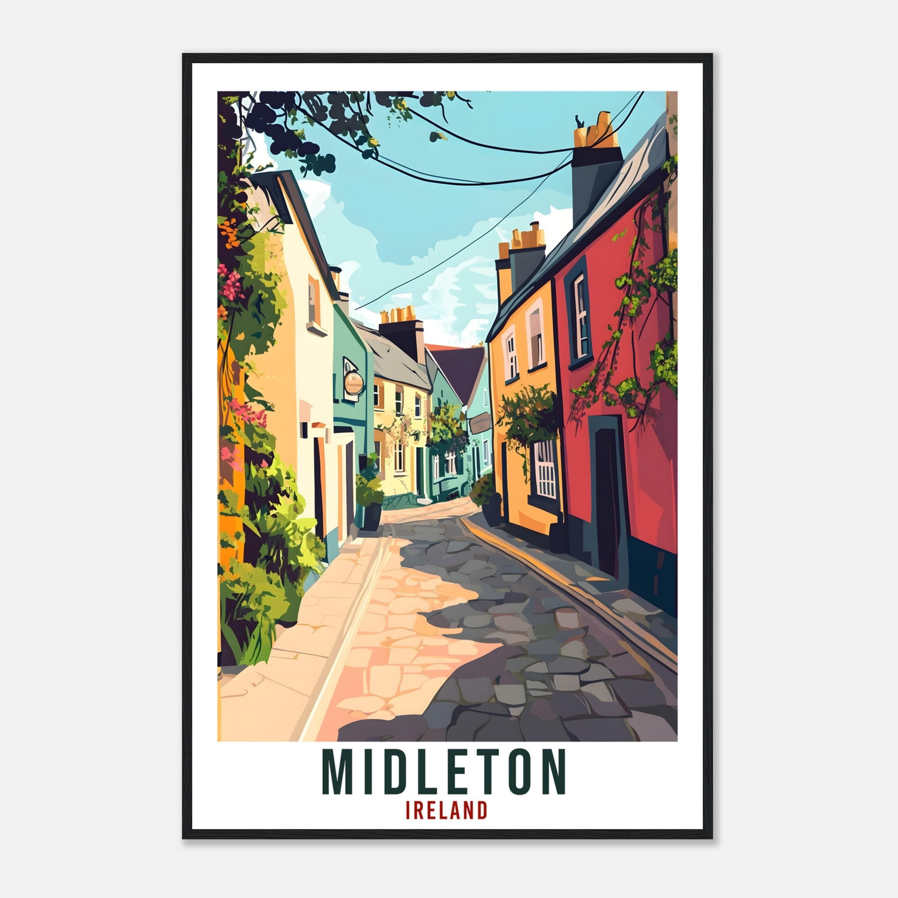 Midleton Travel Print Ireland Home Decor Midleton Wall Art Gift Wall Hanging Art Lover Midleton Irish Artwork Travel Poster Ireland Travel