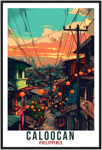 Caloocan Philippines Travel Print Wall Art Wall Hanging Home Décor Caloocan Gift Landmark Artwork Travel Art Philippines Travel Poster