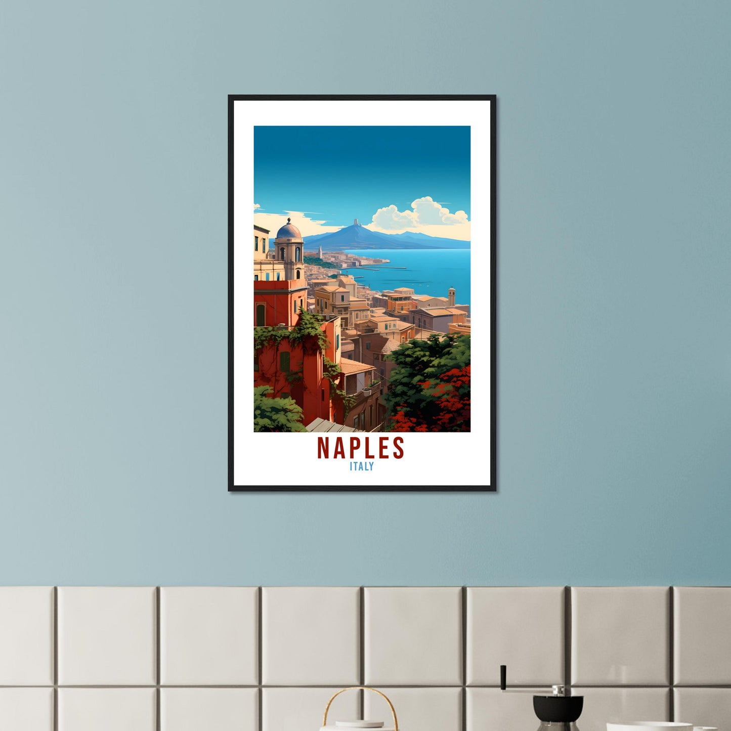 Naples Italy Travel Print Wall Art Naples Wall Hanging Home Décor Naples Gift Art Lovers Italy Art Lover Gift Print Naples Italy Print