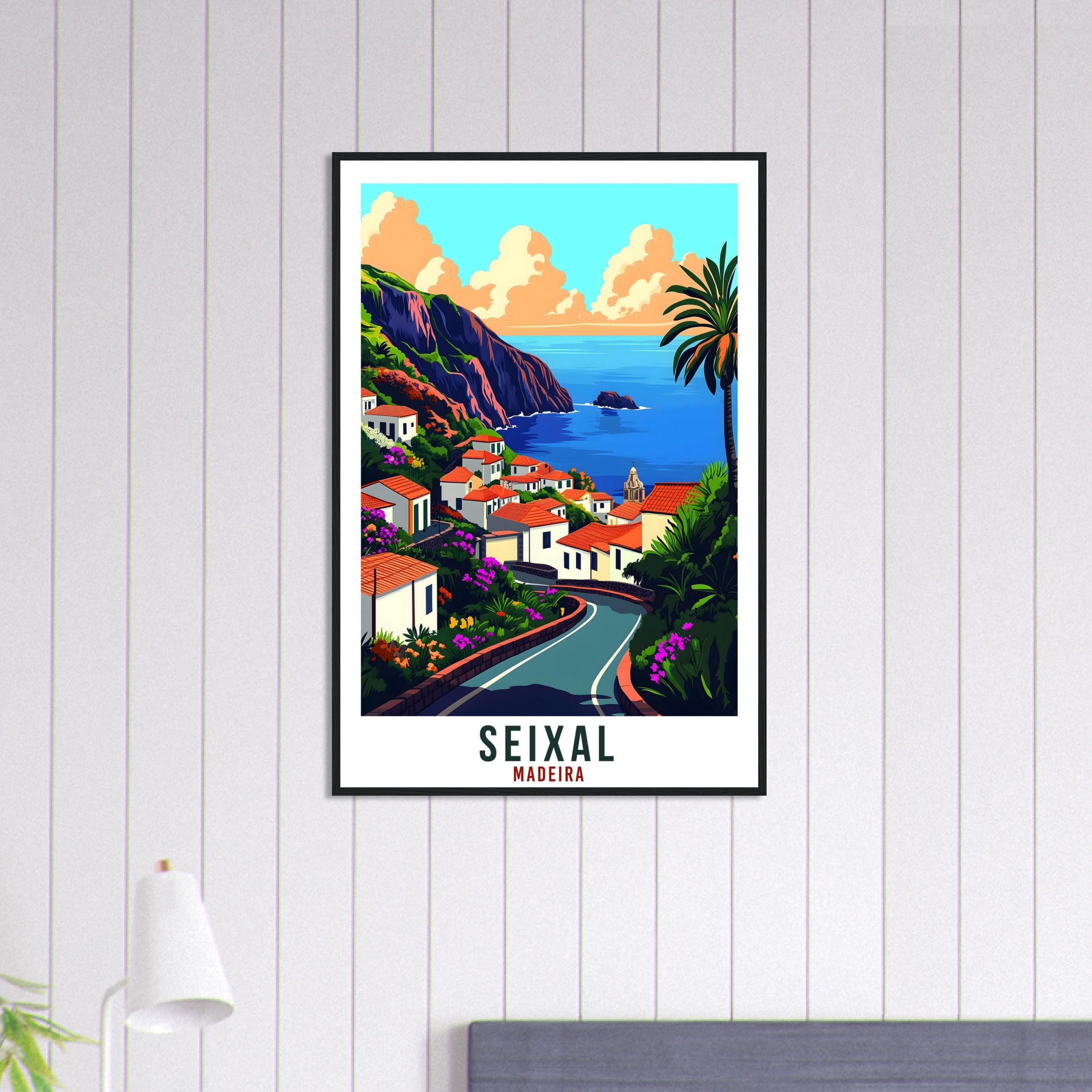 国内未入荷 バルセロナMACBA限定 Teresa Lanceta希少ポスター Portugal Travel Poster - JetSetterArts Seixal Wall Art