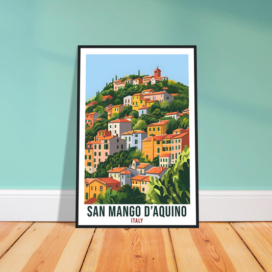 San Mango d'Aquino Italy Travel Print Italy Wall Art Wall Hanging Home Décor Gift Italy Landmark Artwork Travel Gift Italian Travel Poster